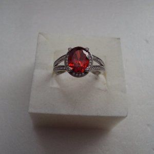New red SS ring size 9 MST1679